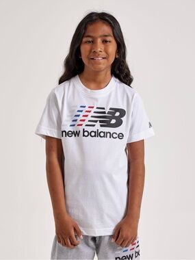 KIDS NEW BALANCE LINEAR LOGO TEE GRADE-SCHOOL